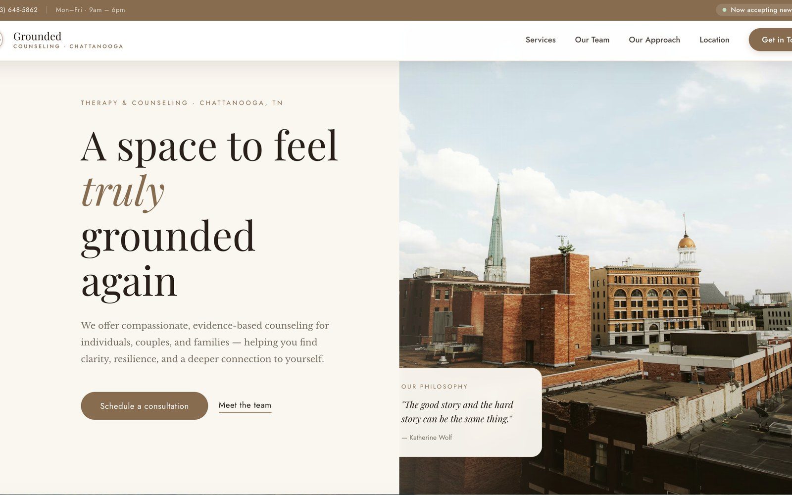 Grounded Counseling new website